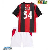 AC Milan Mario Gila #34 Hjemmedraktsett Barn 2026-27 Kortermet (+ Korte bukser)